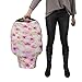 Nursing Breastfeeding Cover Scarf With Floral Watercolour Design for Baby Girls, Infant Car Seat Cover, Grocery - Shopping Cart Cover, 5 in 1 Multi Use Stretchy Canopy by Gufix