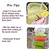 Natural's House 3.O Reusable Silicone Food Storage Bags 6 Peck-Food Expire Date Tracker,4Pcs/4cups + Free Organic Bags or Anti-Bacteria Cleaning Brush - Airtight|Leak & Tear Free-Easy Slide-BPA Free