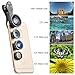 Apexel 5 in 1 Fisheye Lens, 12x Macro Lens, 24x Macro Lens, 0.4X Super Wide Angle Lens,CPL Lens,Clip on Cell Phone Lens Kits for iPhone 7/6s/6/5s Samsung S8/S8 Plus/S7/S6 Most Smartphones