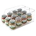 mDesign Plastic Dispenser Holder Bin Storage Organizer for organizing Infant Baby Food Bottle Juice Pouches Packets Containers Jars in Kitchen Cabinet Pantry, Nursery - Set of 2, Clear