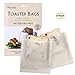 Hontec Non Stick Toaster Bags (6 Pack), Reusable and Heat Resistant, Gluten Free PFOA Free FDA Approved, Perfect for Grilled Cheese Sandwiches Chicken Nuggets Panini & Garlic Toasts