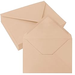 JAGERGREEN 50 Pack 5x7 Envelopes Letter Size, Brown