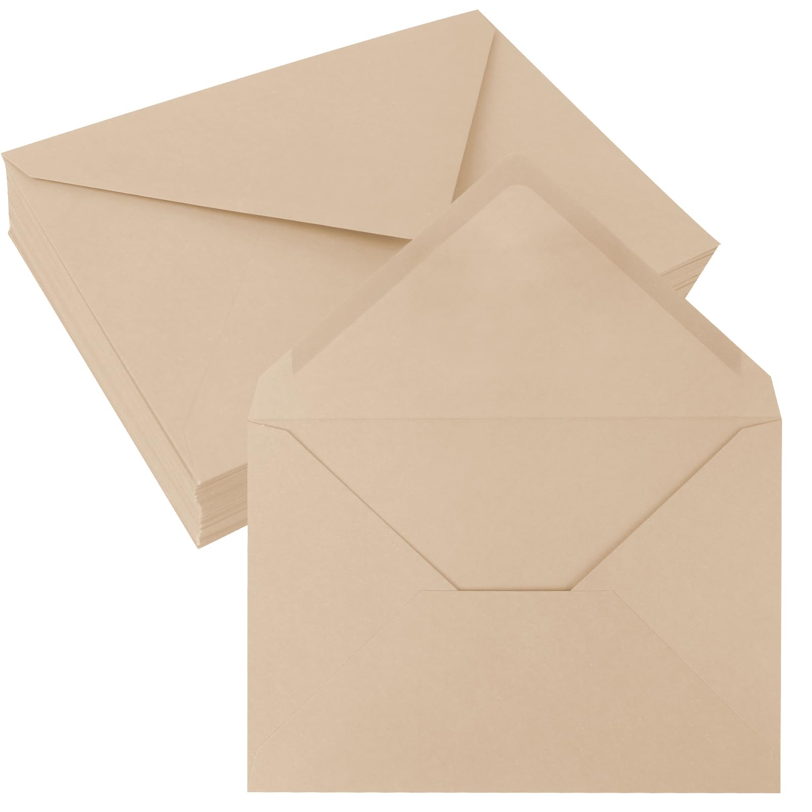 JAGERGREEN 50 Pack 5x7 Envelopes Letter Size, Brown