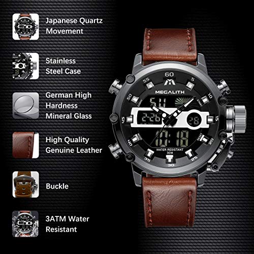 MEGALITH Mens Watches Digital Military Sport Tactical Waterproof