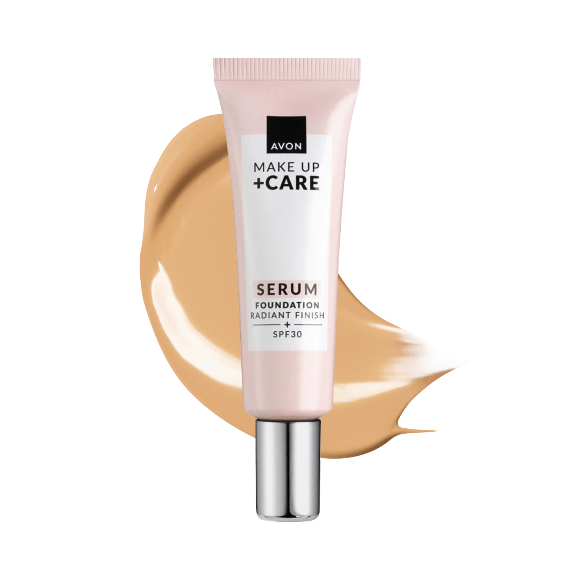 Avon Serum Foundation 30ml, SPF 30, Serum Infused Formula for Light-Medium Coverage, Locks in Moisture, Cruelty Free, Nude — image 1