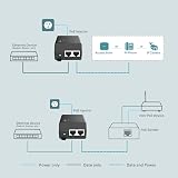 TP-Link TL-POE160S Gigabit PoE+ Injector 30W 802.3af/at Wall/Desktop view 3