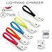 Original Onvato [4 Pack] Charger Cord Integrated Key Ring Fast Charging to USB. Support Quick Charge 3.0