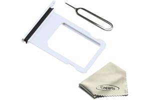 Ewparts for iPhone 7 Plus Sim Card Tray Replacement with Waterproof Rubber & Eject Pin (Silver)