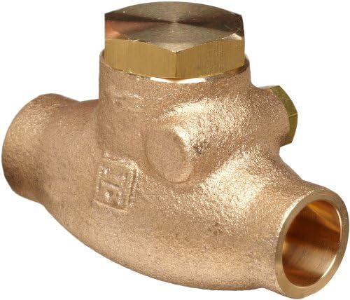 Milwaukee Valve 1509 Series Bronze Swing Check Valve, Class 125, 1" Solder End