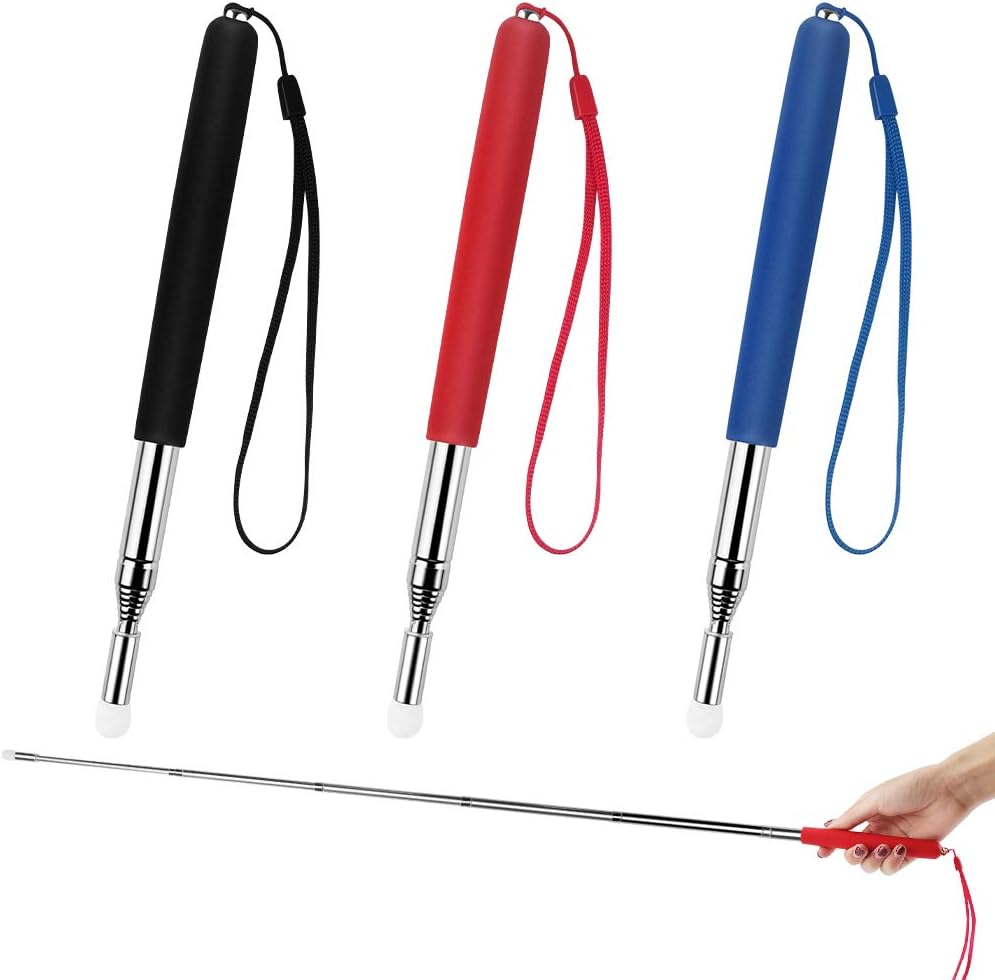 chudian 3 Pack Retractable Pointers, Telescopic Pointer Hand Pointer