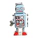 Bettal Tin Metal Vintage Mechanical Clockwork Wind-up Walking Robot Toy Kids Gift Collection