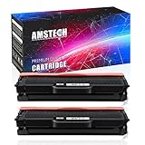2Pack Amstech Compatible for Samsung MLT D111S MLT-D111S MLTD111S Toner Cartridge Replacement for Samsung Xpress M2020W M2020 Samsung Xpress M2070 M2070W M2070F M2070FW Toner Laser Printer