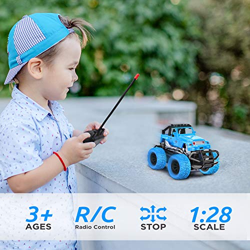 Rc Cars for Kids,Head and Rear with Powerful LED Light,Remote Control Car Toys for Age 6 7 8-16 Year Old Boys Girls Best Gifts