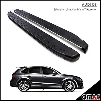 Schwellerrohre Aluum Trittbretter Fur Q5 Ab 2009 Schwarz Dolunay