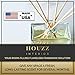 HOUZZ Interior Vanilla Bean Reed Diffuser Refill Oil with Sticks, Home Scent for Living Room, Bathroom and Kitchen, with Vanilla Absolute Essential Oils, Made in The USA