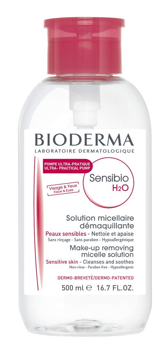 Bioderma - Sensibio H2O PUMP - Micellar Water - Cleansing and Make-Up Removing – Refreshing feeling – for Sensitive Skin: Premium Beauty