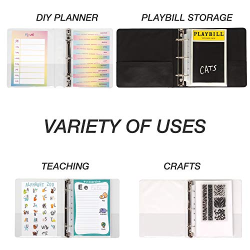 Samsill 100 Pack Mini Clear Heavyweight Sheet Protectors, 5.5 x 8.5