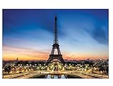 Fun Express Eiffel Tower Backdrop Banner (9 Ft. X 6 Ft.) Evening in Paris