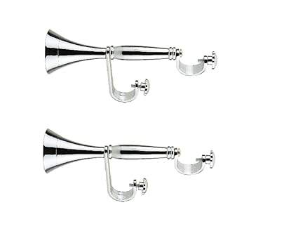 Badris Brass Heavy DOUBLE Support (Concealed) for Curtain Rod Pack of 2 pieces