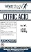 Citric Acid Powder - Fine Granular - 100% Pure Anhydrous - Pharmaceutical Grade Quality 100 gram
