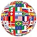 International World Flags Party Supplies Bundle Pack for 16 (Plus Party Planning Checklist by Mikes Super Store)