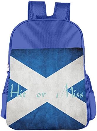 Hit Or Miss Logo School Backpack 4-15 Years Children Backpack Book Bag For Boys Girls RoyalBlue