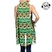 Basico Women's Open Asymmetrical Hem Print Chiffon Vest Cardigan (Large/ Xlarge, Vest #201)