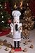 Clever Creations Baker Chef Nutcracker Collectable Festive Christmas Decor | 100% Wood Perfect for Shelves and Tables | 15