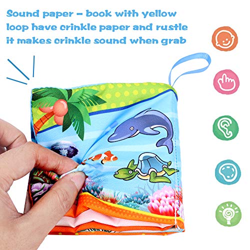 image for TNELTUEB My First Soft Book (Set of 8) Nontoxic Fabric Baby Cloth Soft