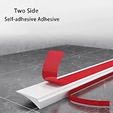 Zayejod 3m Silicone Shower Threshold Water Barrier White 2.5cm Beading view 3