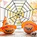 Halloween Shimmering Spider Web Decoration, Giant Cobweb Webbing for Halloween Party Decoration