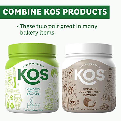 KOS Organic Inulin Powder - Unflavored Inulin (Agave) Prebiotic Intestinal Support Powder - USDA Organic, Digestive Health Promoting, Gluten Free Plant Based Ingredient, 336g, 112 Servings - Thumbnail 7