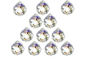 ACUTEYE 12 Pcs Crystal Ball Prism Suncatcher Rainbow Pendants Maker, 20mm Clear Glass Crystal Ball Prism,Hanging Crystals Prisms for Windows,for Feng Shui,for Home,Office,Garden Decoration