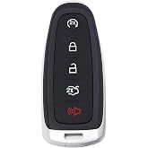 UOKEY Key Fob Shell for Ford Edge Escape Explorer Focus Taurus (M3N5WY8609) | fits Ford Edge Escape Explorer Focus Flex Taurus Fusion &amp; Lincoln MKS MKT MKX, ABS Plastic Remote Key Replacement shell