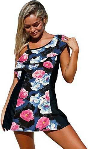 EllEFAN Top sell Women Swimwear Floral Skirt Swimwear for Summer-multicolor-XL