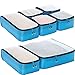 eBags Hyper-Lite Travel Packing Cubes - Lightweight - Ultimate Packer Organizers - 7pc Set - (Blue)