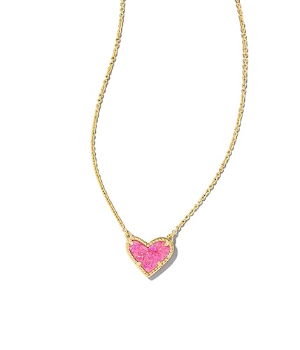 Kendra Scott Ari Heart Pendant Necklace in 14k Gold-Plated Brass