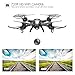 Holy Stone HS200 FPV RC Drone with HD Wifi Camera Live Feed 2.4GHz 4CH 6-Axis Gyro Quadcopter with Altitude Hold, Gravity Sensor and Headless Mode RTF Helicopter, Color Black