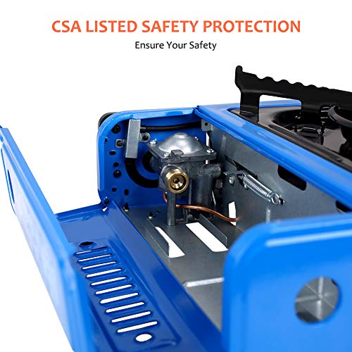 Camplux Dual Fuel Camping Stove, Portable Butane Stove 7200 BTU, Single