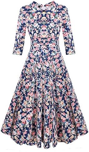 VOG Women's 1950s Style Vintage Swing Evening Cocktail Party Dress