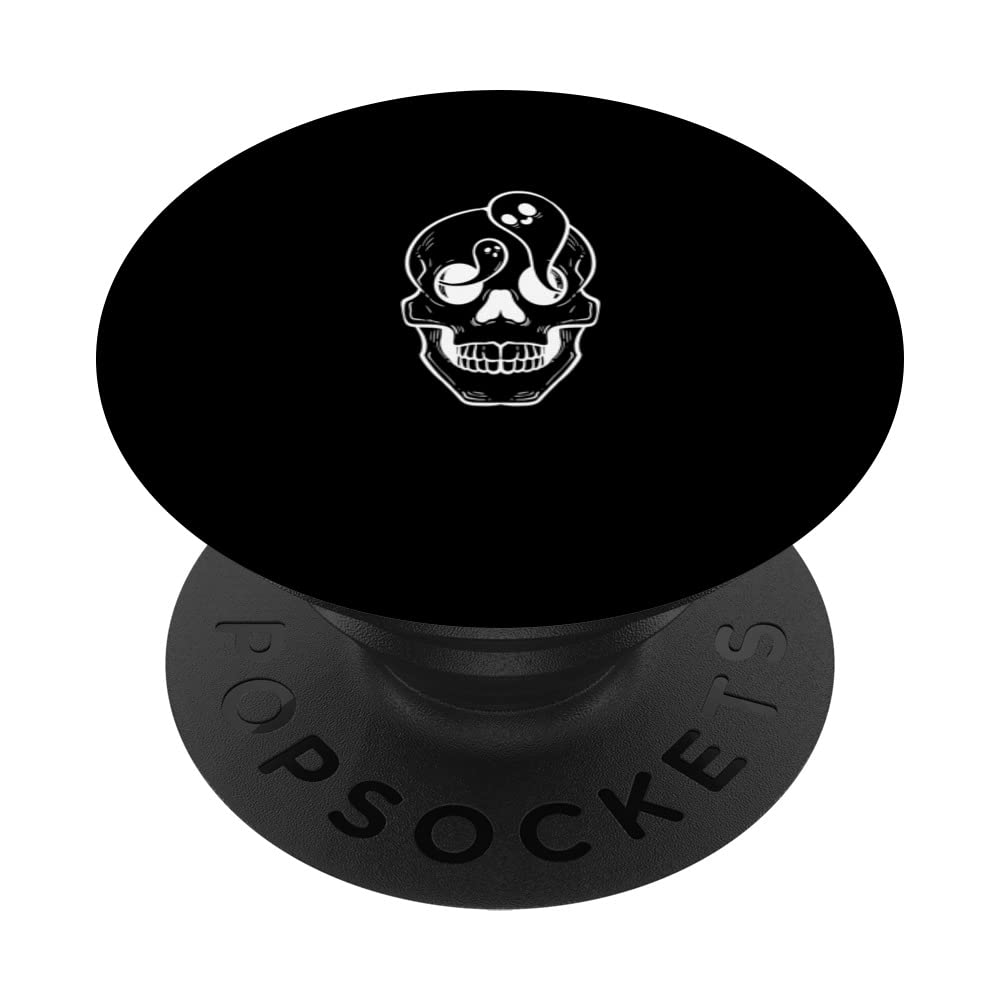 Skull with Ghost Tattoo Artist PopSockets Swappable PopGrip
