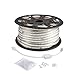 LE 110-120 V AC 164ft Flexible LED Strip Lights, 6000K Daylight White, 3000 Units 5050 SMD LEDs, 720lm/m, Waterproof IP65, Accessories Included, LED Rope Lights, LED Tape, Pack of 164ft/50m