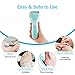 Electronic Foot File Pedicure Tools, Wet & Dry Electric Callus Remover Rechargeable Cordless Waterproof with 2 Heads to Remove Dead/Hard/Dry/Rough/Cracked Skin & Polish Nails Effectively - Sissely