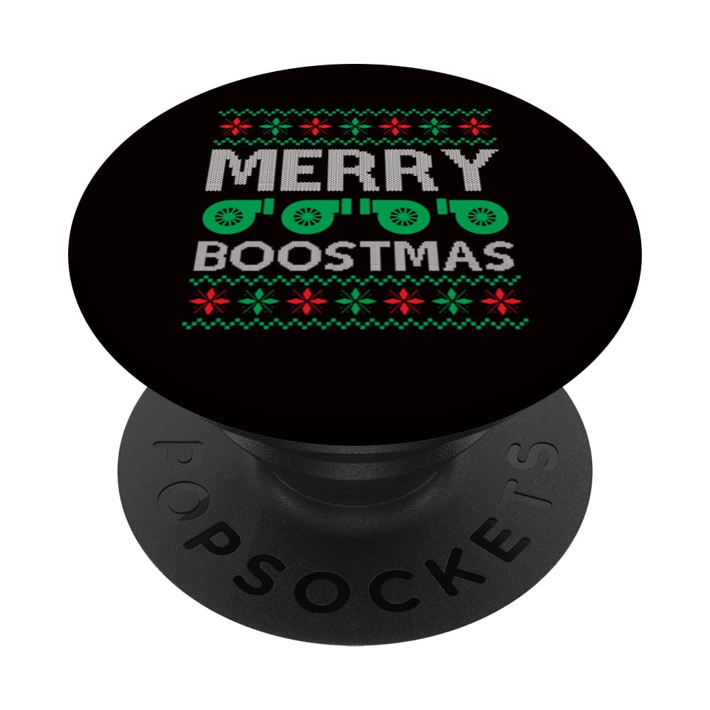 Engine Car Tuning Ugly Christmas - Merry Boostmas PopSockets Swappable PopGrip