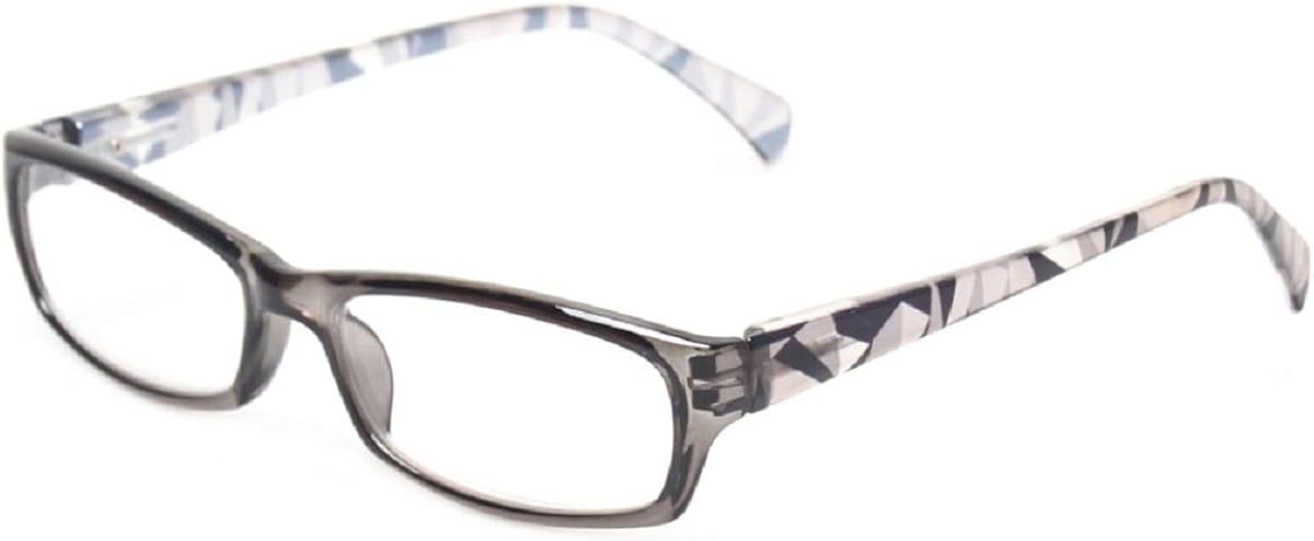 Reading Glasses 5 Pairs Fashion Ladies Readers Spring Hinge with Pattern Print Eyeglasses for Women (5 Pack Mix Color, 2.0): Clothing