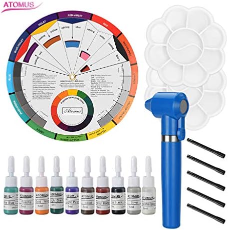 Dkings 12 Color Permanent Makeup Pigment Set, Eyebrow&Eyeliner& Lip Permanent Makeup Tattoo Ink Micro Pigment Lasting Long Body Tattoo Art Beauty Tools