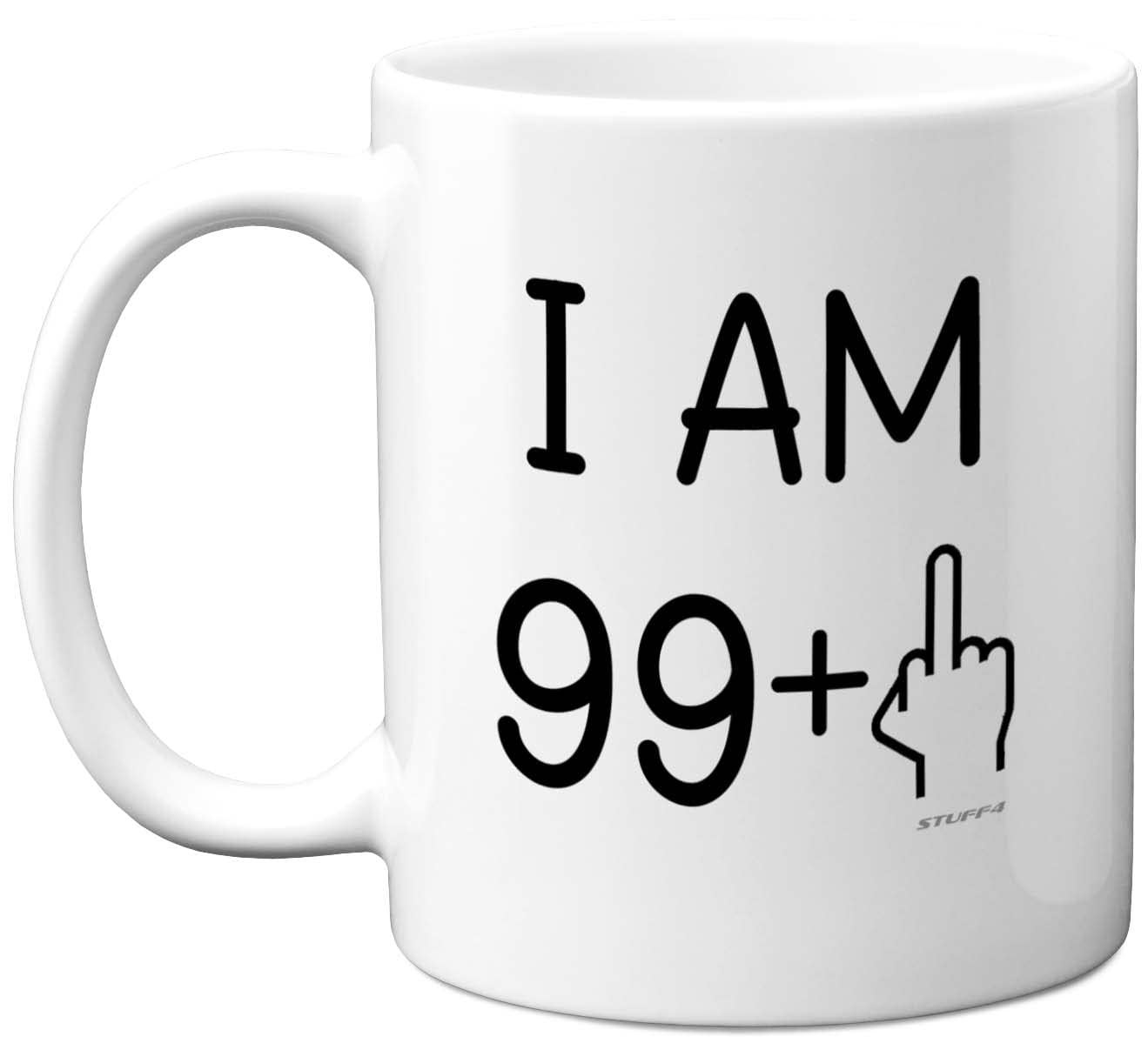 100th Birthday Gifts for Women Men, Rude Novelty Mug Middle Finger, Gag Joke Gifts, Perfect Funny Mugs for Birthday Present, 11oz Premium Ceramic Coffee Mug