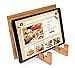 Cookbook Stand & Book Holder - 2-in-1 Kitchen Book Stand for Cookbooks or iPad Stand For Kitchen. Suitable for iPad and iPad mini, Surface & Other 7-12 Inch Tablets