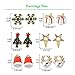 Women Christmas Earring Stud - 12 Pairs Hypoallergenic Christmas Gifts for Teens Girls Cute Festive Earrings Jewelry Set Party Gold-tone