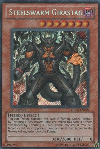 Yu-Gi-Oh! - Steelswarm Girastag (HA05-EN049) - Hidden Arsenal 5 - 1st Edition - Secret Rare